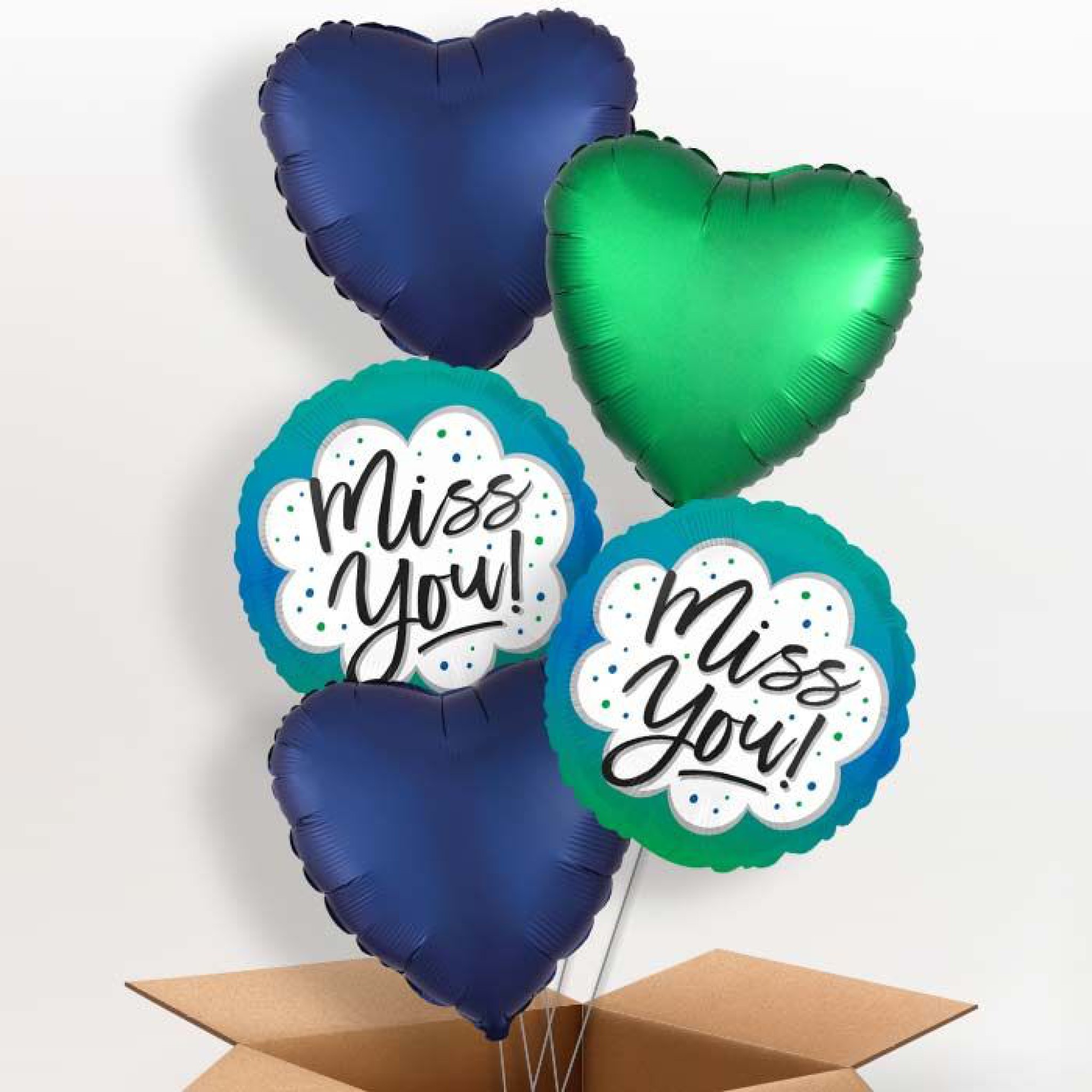 Miss you Elegant Balloon Bouquet